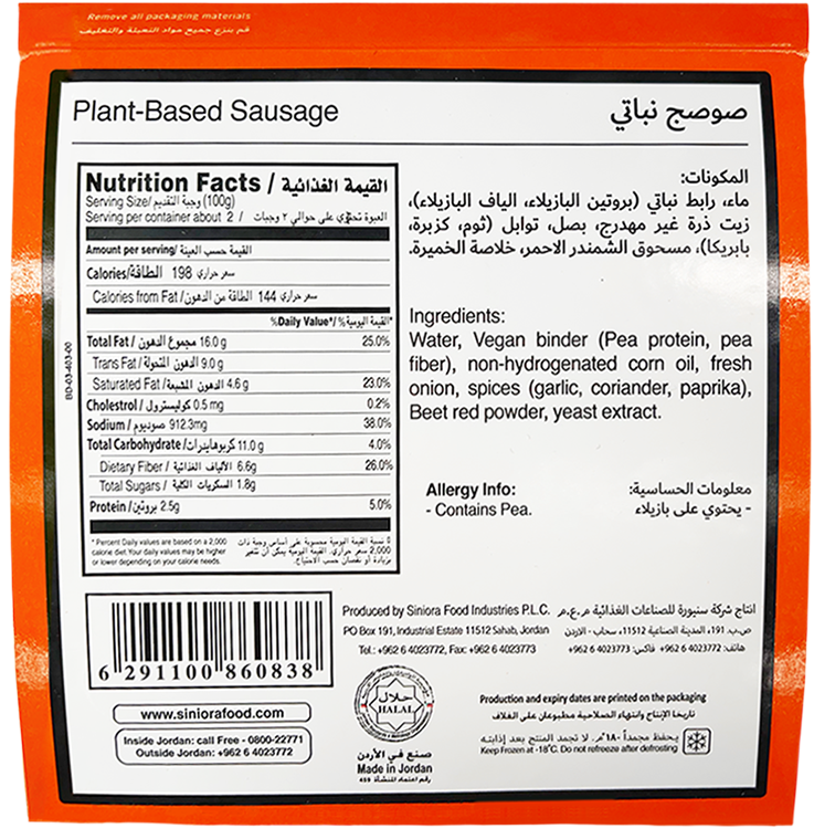 Plant-Based Sausage